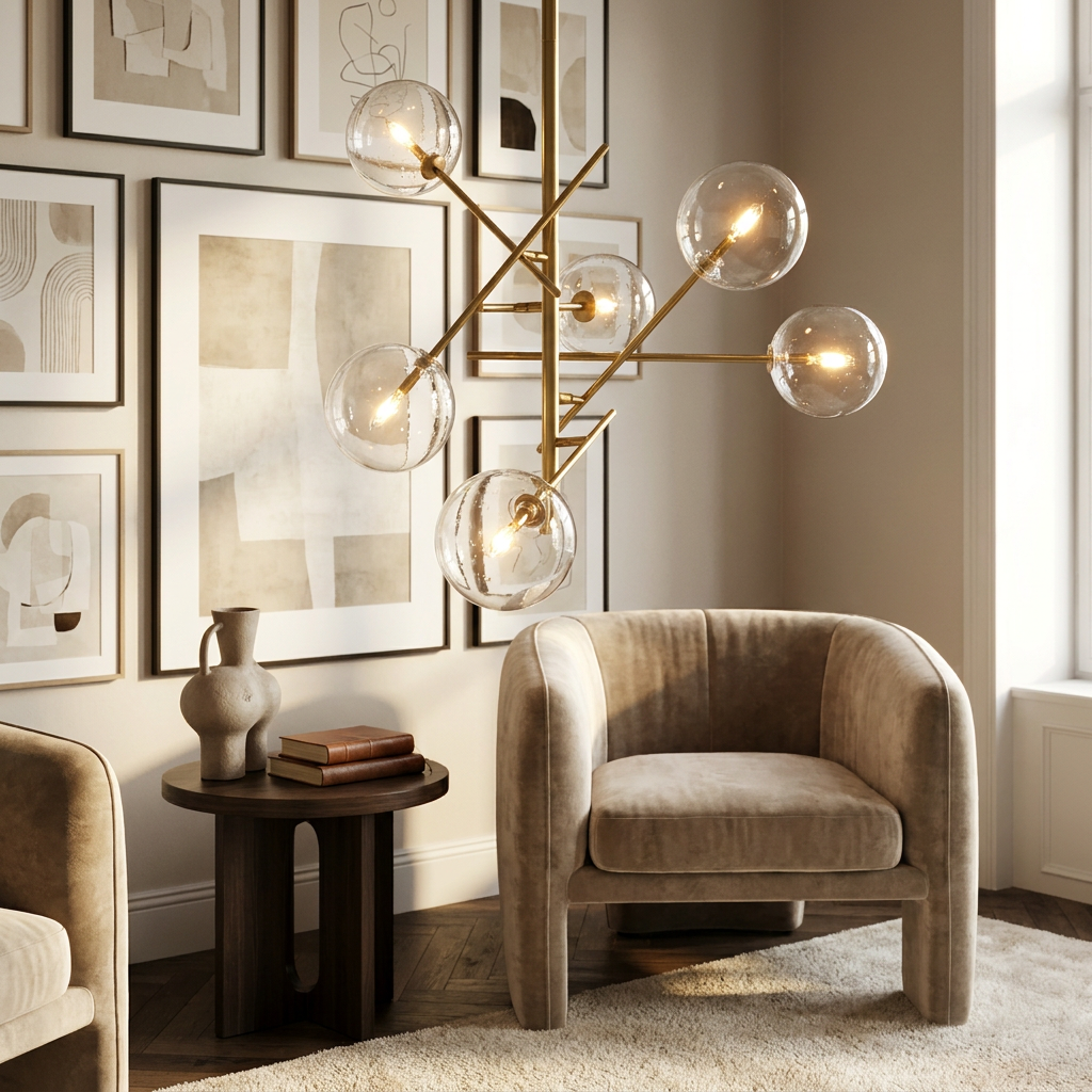 The Golden Sphere Delight lifestyle image - Higgsfield lux20v1 - a6