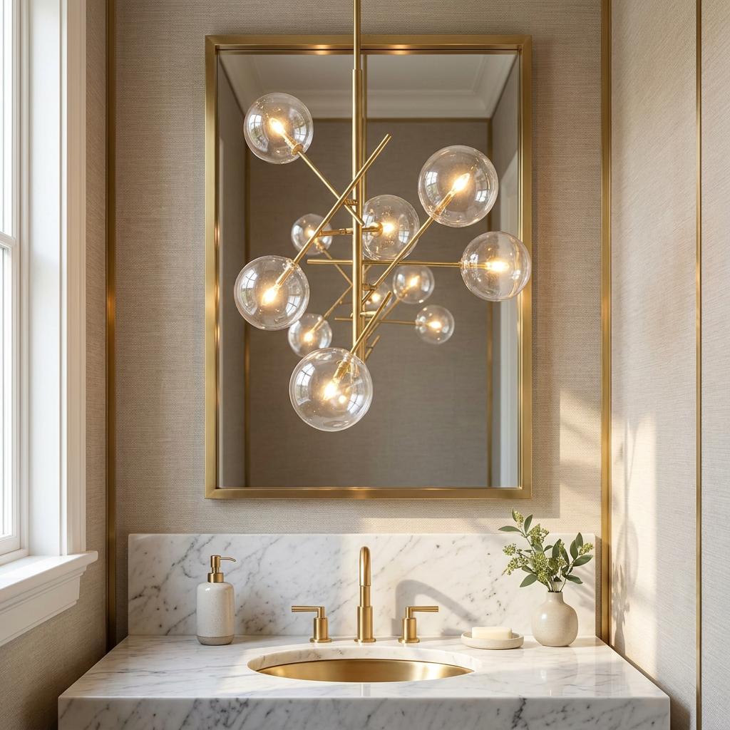 The Golden Sphere Delight lifestyle image - Higgsfield lux20v1 - a12