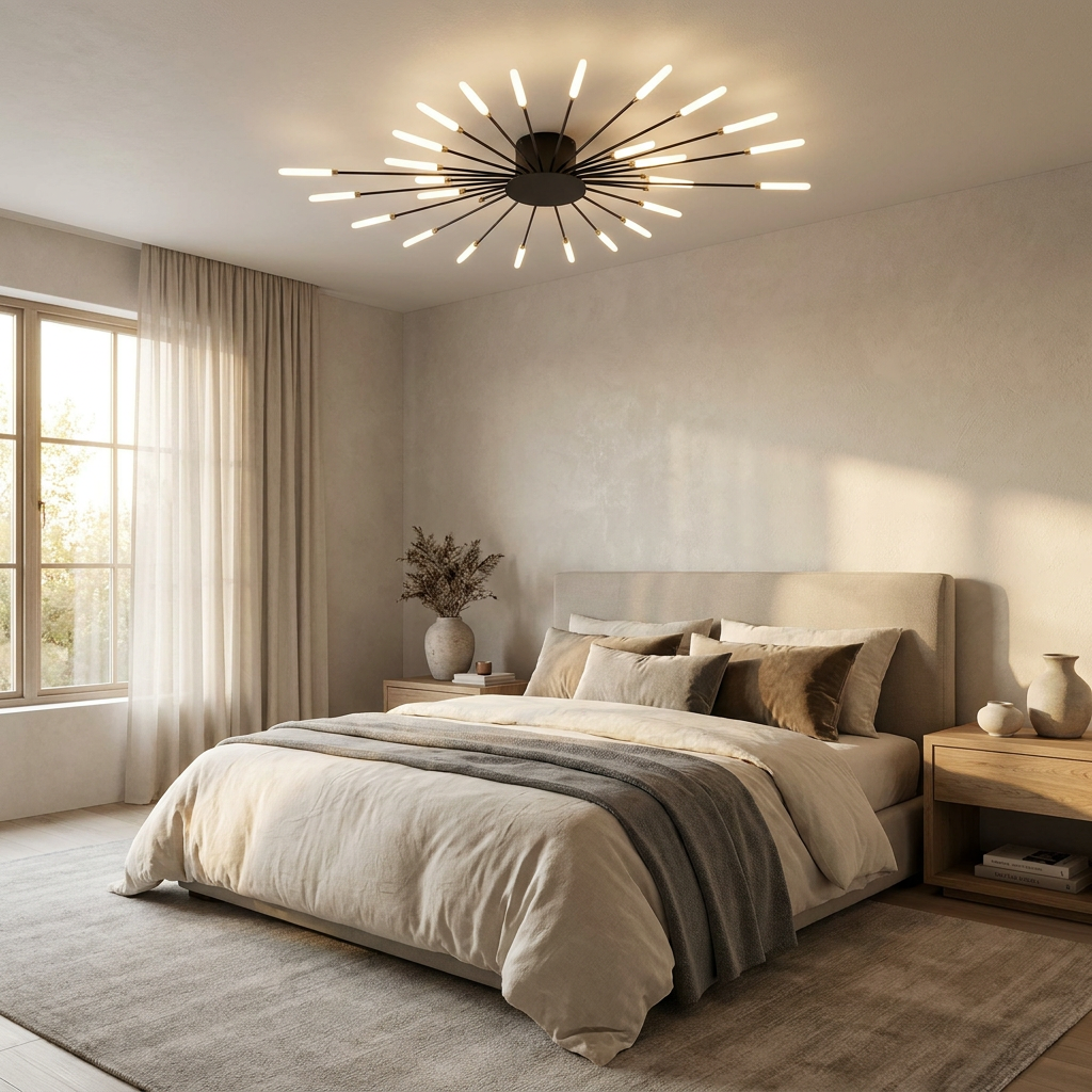 The Fireworks Ceiling Light lifestyle image - Higgsfield lux20v1 - a8