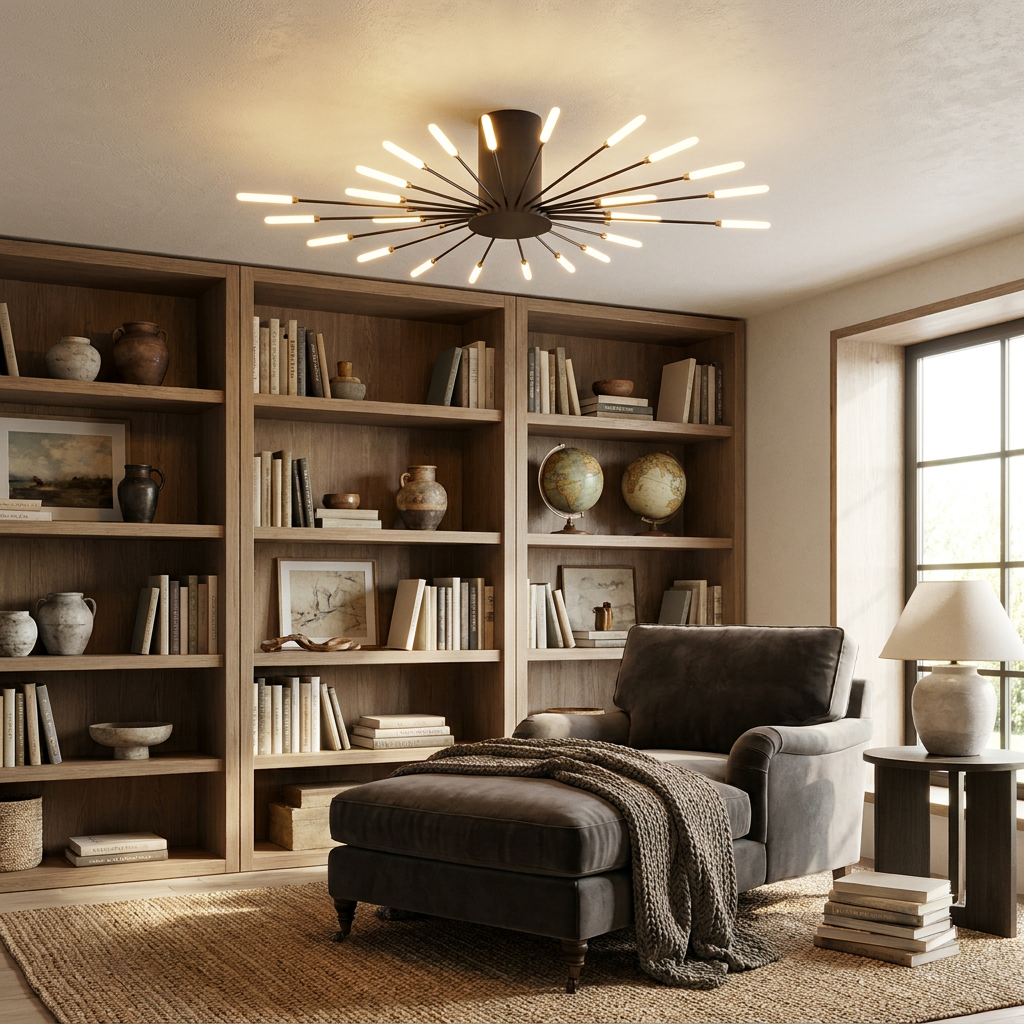 The Fireworks Ceiling Light lifestyle image - Higgsfield lux20v1 - a13