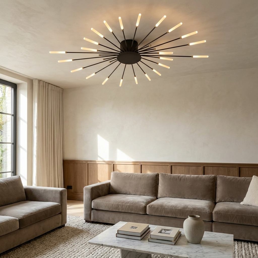 The Fireworks Ceiling Light lifestyle image - Higgsfield lux20v1 - a18