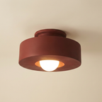 Ethereal Circle Nordic Resin LED Minimalist Ceiling Lamp lifestyle image - Higgsfield lux20v1 - a1