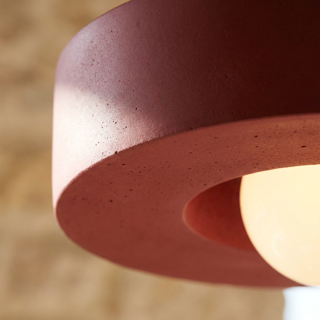Ethereal Circle Nordic Resin LED Minimalist Ceiling Lamp lifestyle image - Higgsfield lux20v1 - a3