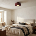 Ethereal Circle Nordic Resin LED Minimalist Ceiling Lamp lifestyle image - Higgsfield lux20v1 - a8