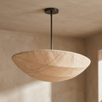 The Wabi-Sabi Canvas Linen Ceiling Light lifestyle image - Higgsfield lux20v1 - a2