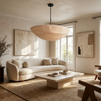 The Wabi-Sabi Canvas Linen Ceiling Light lifestyle image - Higgsfield lux20v1 - a5