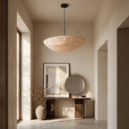 The Wabi-Sabi Canvas Linen Ceiling Light lifestyle image - Higgsfield lux20v1 - a9