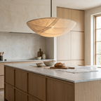 The Wabi-Sabi Canvas Linen Ceiling Light lifestyle image - Higgsfield lux20v1 - a10