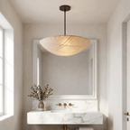 The Wabi-Sabi Canvas Linen Ceiling Light lifestyle image - Higgsfield lux20v1 - a12