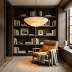 The Wabi-Sabi Canvas Linen Ceiling Light lifestyle image - Higgsfield lux20v1 - a13