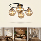 The Vintage Halo Ceiling Light lifestyle image - Higgsfield lux20v1 - hero