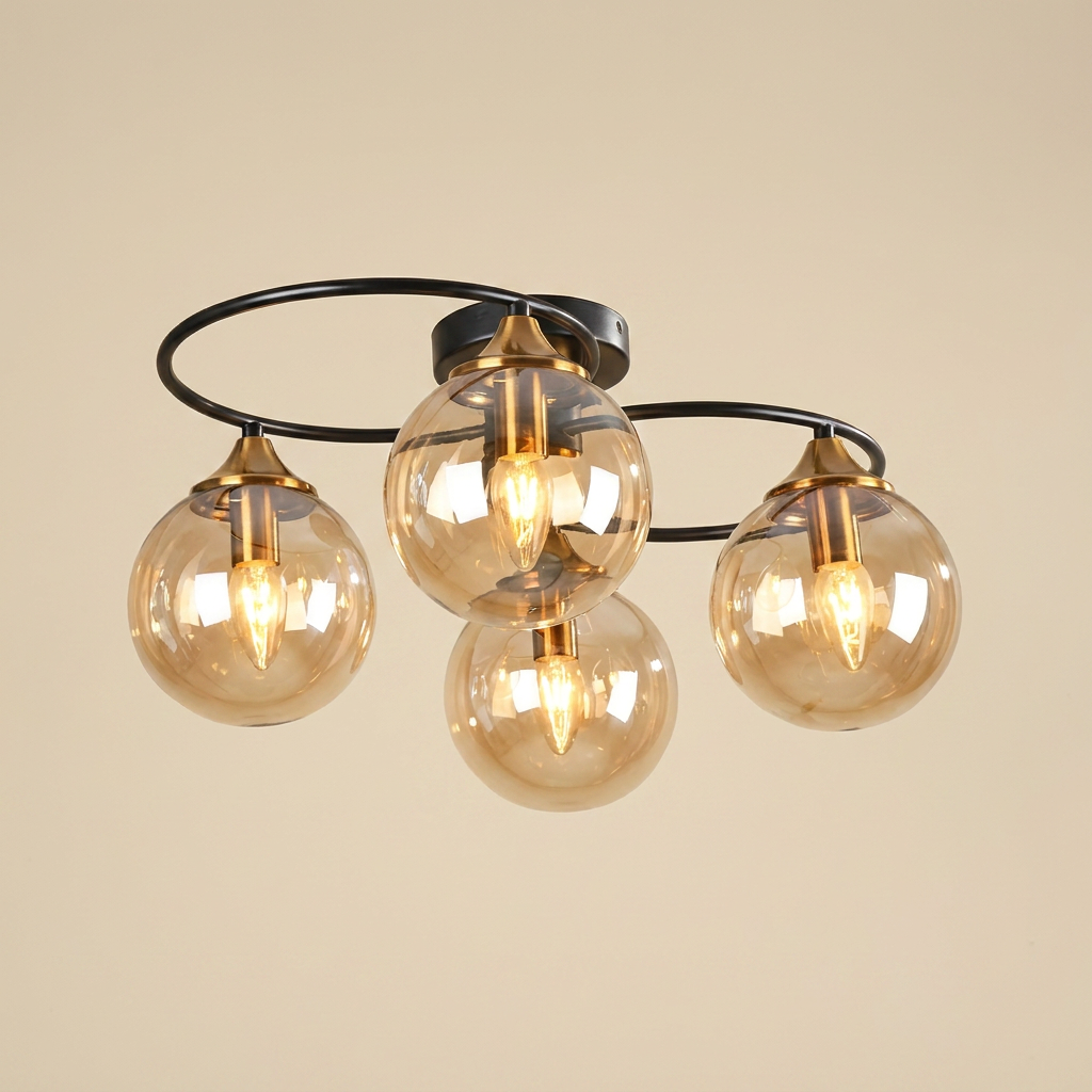 The Vintage Halo Ceiling Light lifestyle image - Higgsfield lux20v1 - a1