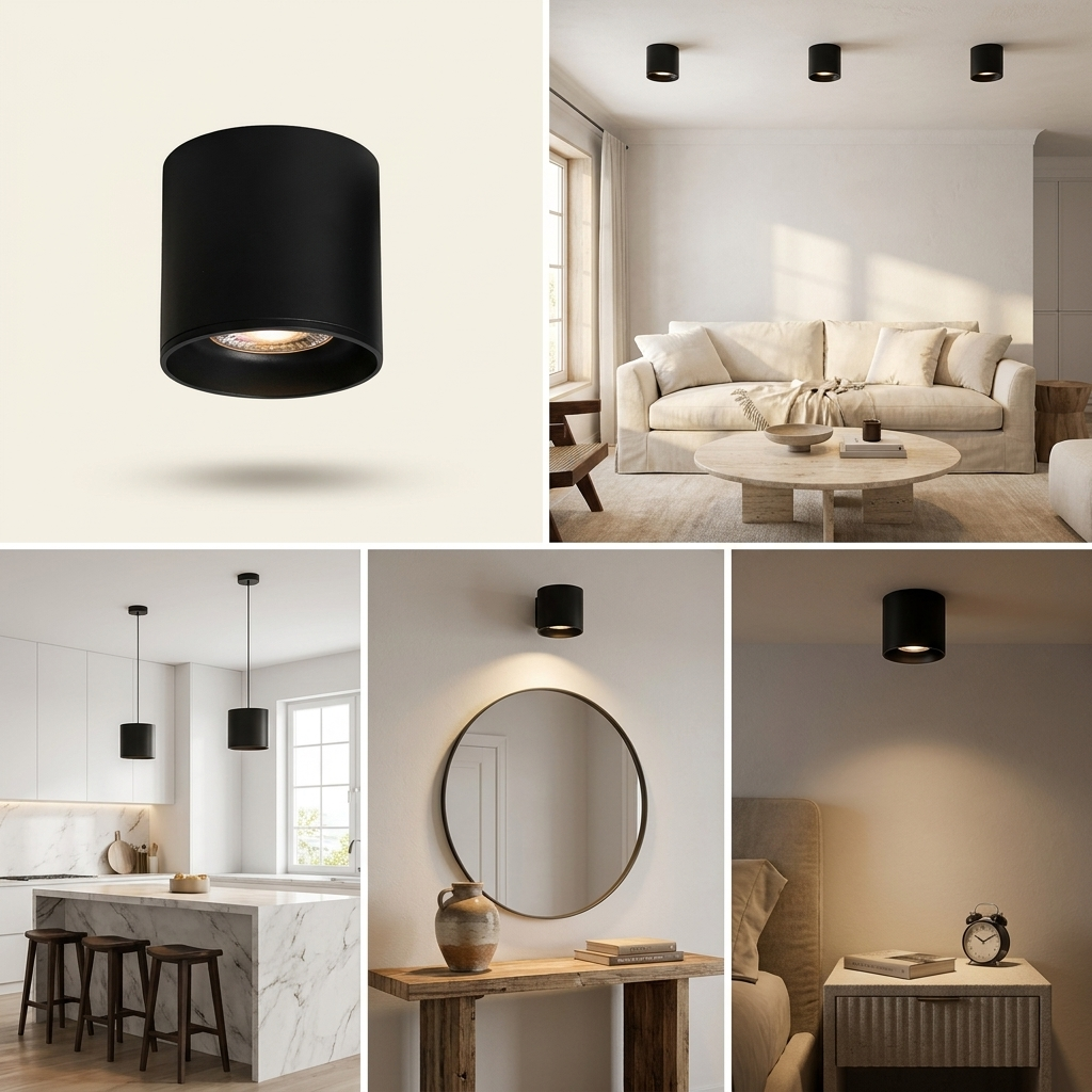 The Futuristic Ring Ceiling Light lifestyle image - Higgsfield lux20v1 - hero
