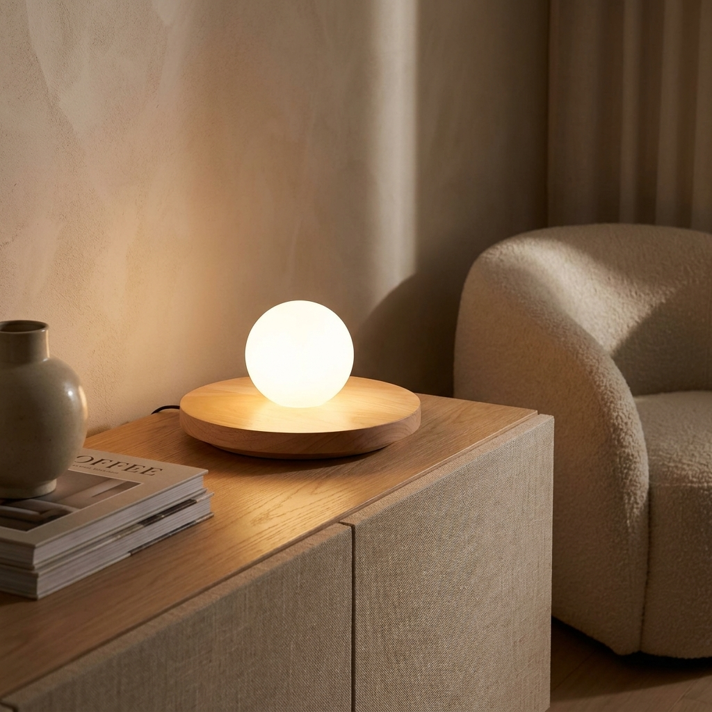 The Serenity Wooden Light lifestyle image - Higgsfield lux20v1 - a15