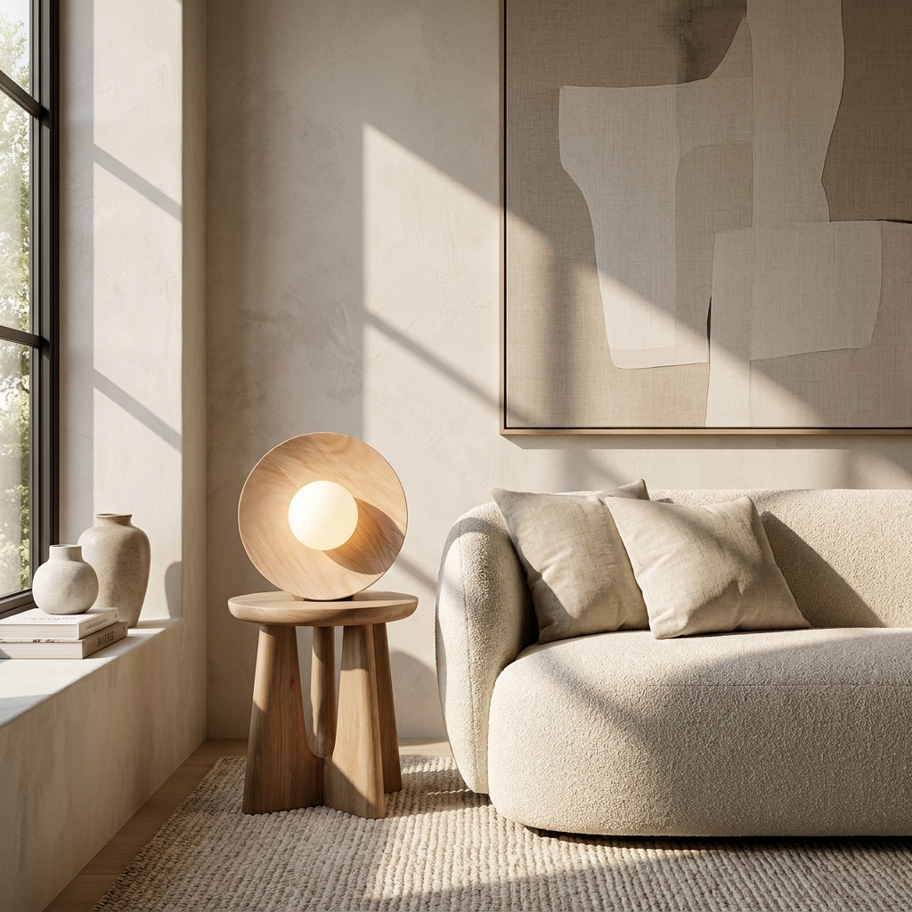 The Serenity Wooden Light lifestyle image - Higgsfield lux20v1 - a16