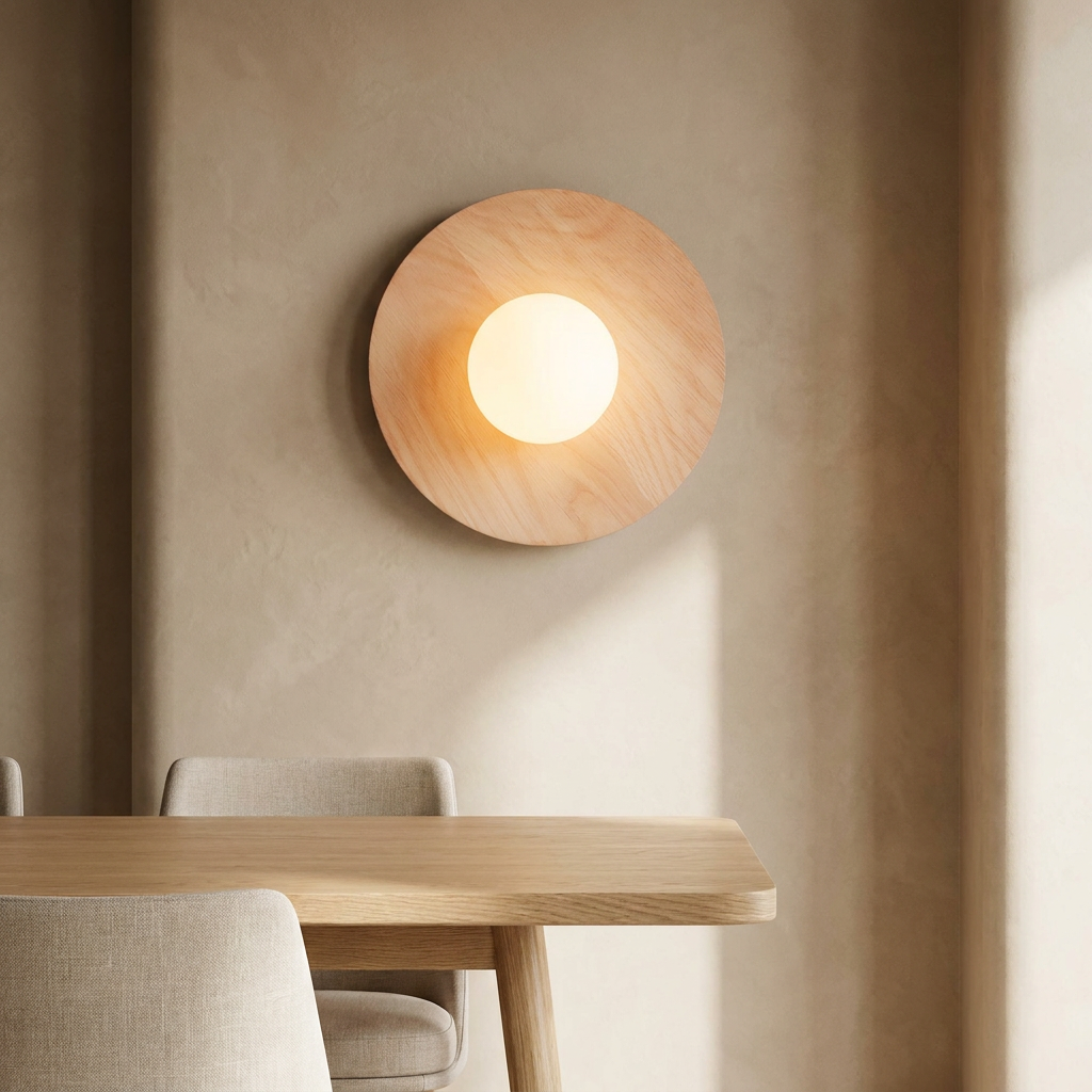 The Serenity Wooden Light lifestyle image - Higgsfield lux20v1 - a17