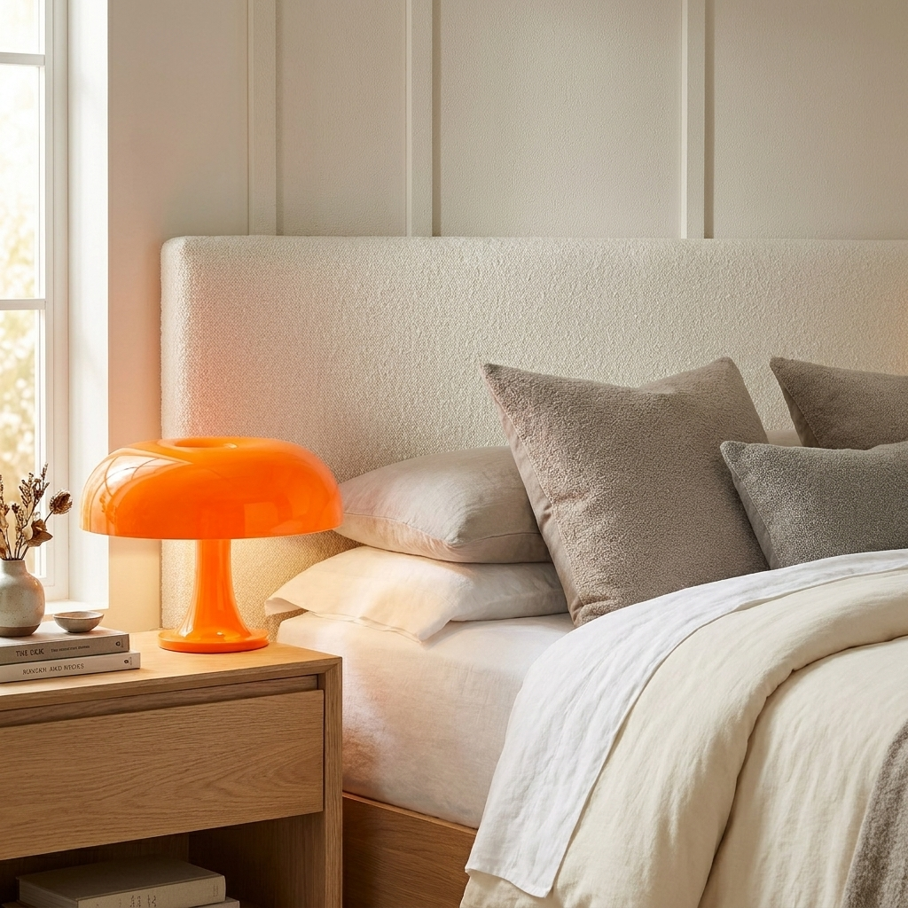 Oyster Mushroom Burst Table Lamp lifestyle image - Higgsfield lux20v1 - a8