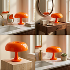 Oyster Mushroom Burst Table Lamp lifestyle image - Higgsfield lux20v1 - a12