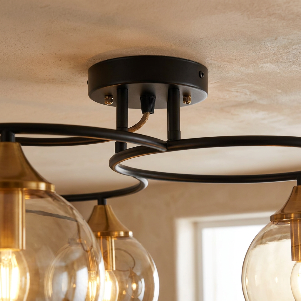 The Vintage Halo Ceiling Light lifestyle image - Higgsfield lux20v1 - a4
