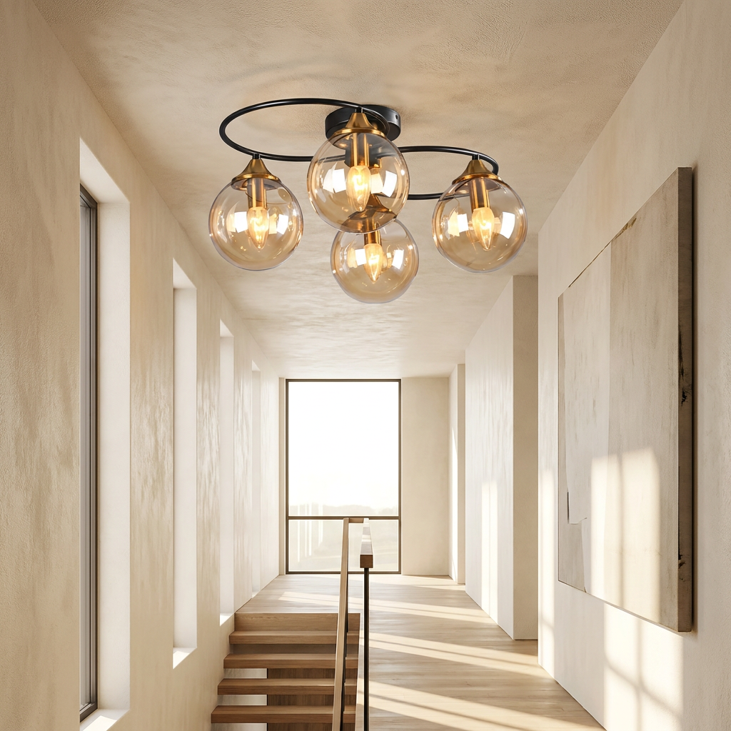 The Vintage Halo Ceiling Light lifestyle image - Higgsfield lux20v1 - a11