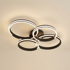 Modern Black Metal Chandelier Ceiling Light lifestyle image - Higgsfield lux20v1 - a1
