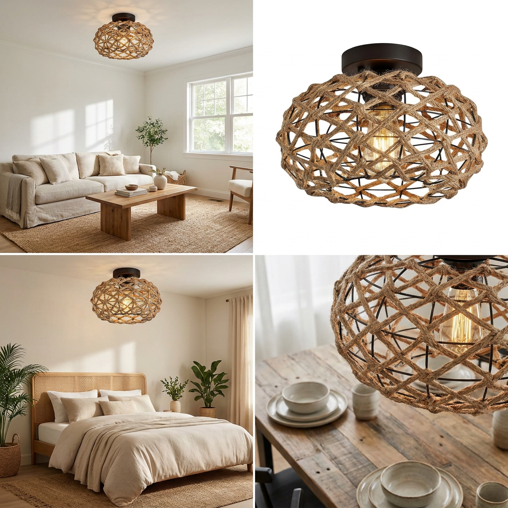 Bohemian Ceiling Light lifestyle image - Higgsfield lux20v1 - a18