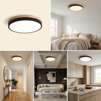 Nordic LED Round Flush Acrylic Minimalist Ceiling Light lifestyle image - Higgsfield lux20v1 - hero