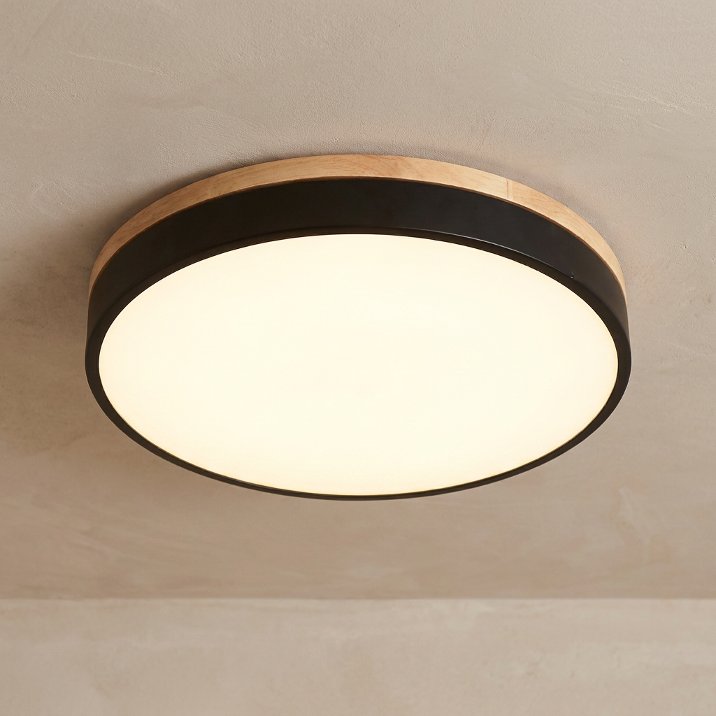 Nordic LED Round Flush Acrylic Minimalist Ceiling Light lifestyle image - Higgsfield lux20v1 - a2