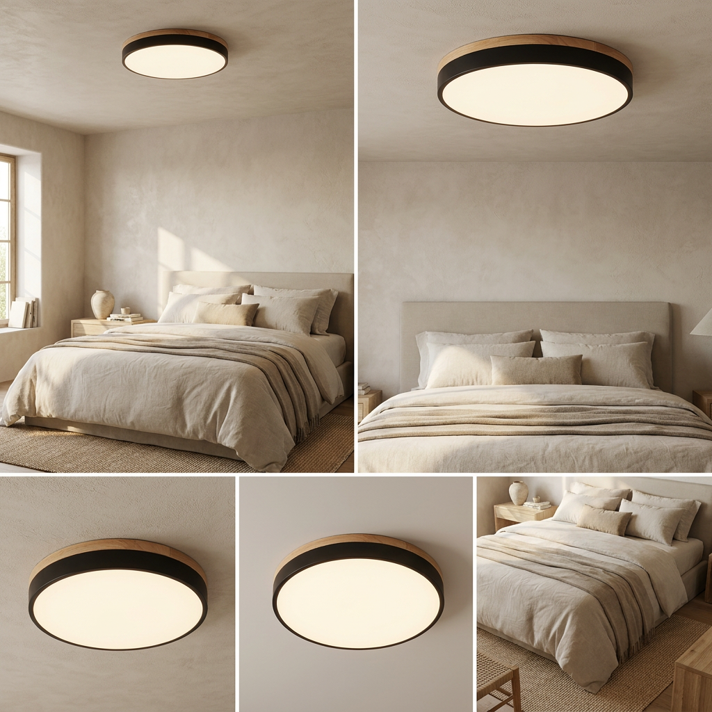 Nordic LED Round Flush Acrylic Minimalist Ceiling Light lifestyle image - Higgsfield lux20v1 - a8