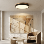 Nordic LED Round Flush Acrylic Minimalist Ceiling Light lifestyle image - Higgsfield lux20v1 - a16