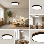 Nordic LED Round Flush Acrylic Minimalist Ceiling Light lifestyle image - Higgsfield lux20v1 - a18