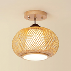 Muto Handmade Rattan Ceiling Light lifestyle image - Higgsfield lux20v1 - a1