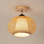 Muto Handmade Rattan Ceiling Light lifestyle image - Higgsfield lux20v1 - a2