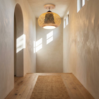 Muto Handmade Rattan Ceiling Light lifestyle image - Higgsfield lux20v1 - a11