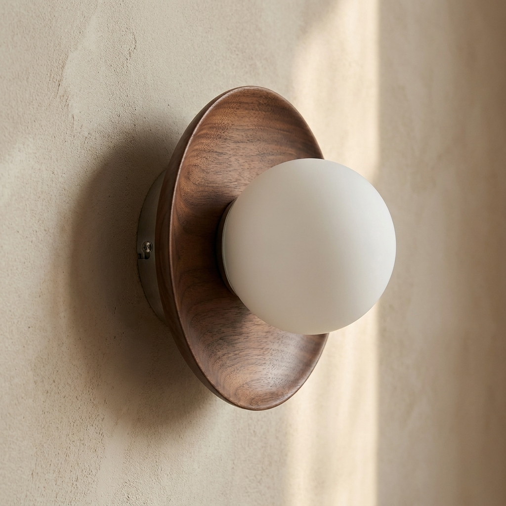 Nordic Minimalist Natural Wood LED Wall Light lifestyle image - Higgsfield lux20v1 - a2