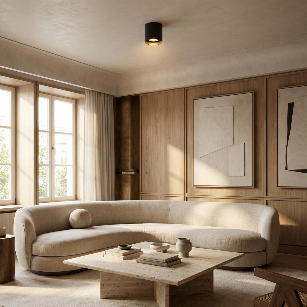 The Futuristic Ring Ceiling Light lifestyle image - Higgsfield lux20v1 - a5