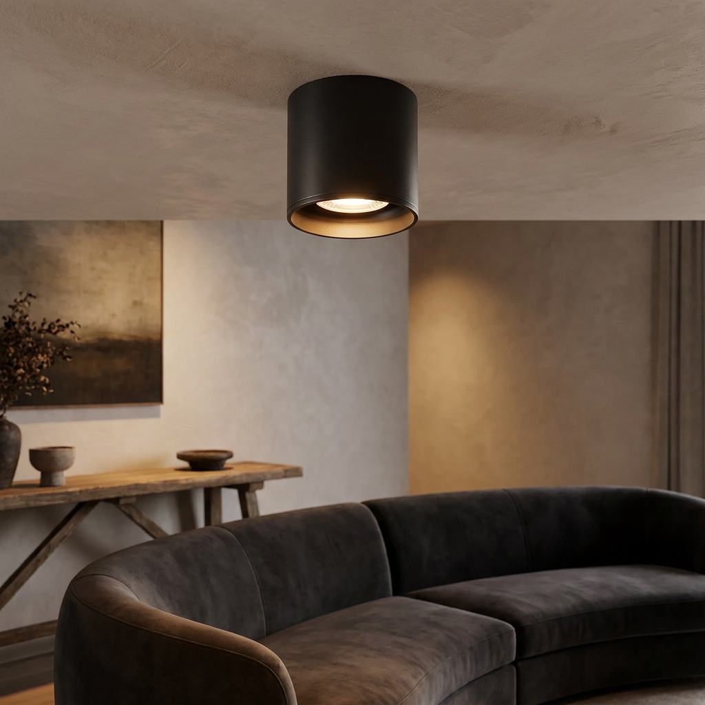 The Futuristic Ring Ceiling Light lifestyle image - Higgsfield lux20v1 - a15