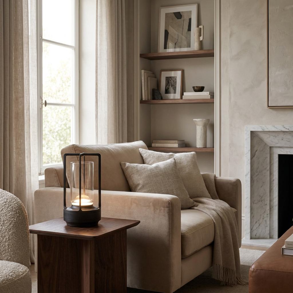 Radiance of Dawn Wireless Lamp lifestyle image - Higgsfield lux20v1 - a14