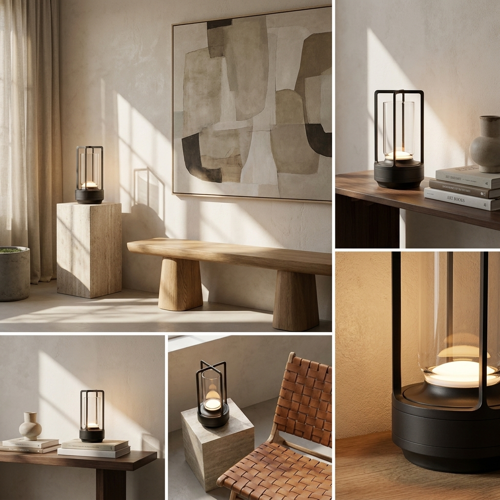 Radiance of Dawn Wireless Lamp lifestyle image - Higgsfield lux20v1 - a16