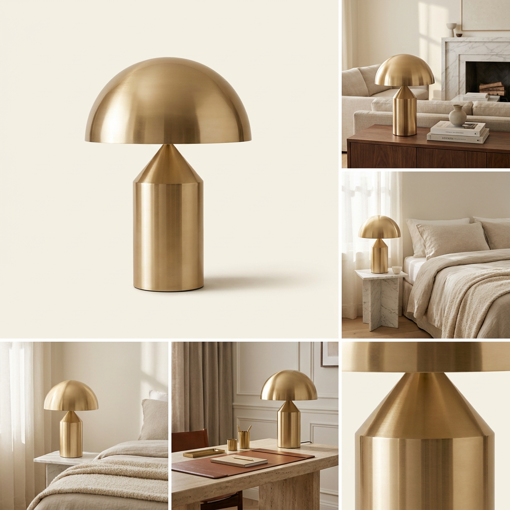 Nordic Luminous Fungal Essence Table Lamp lifestyle image - Higgsfield lux20v1 - hero