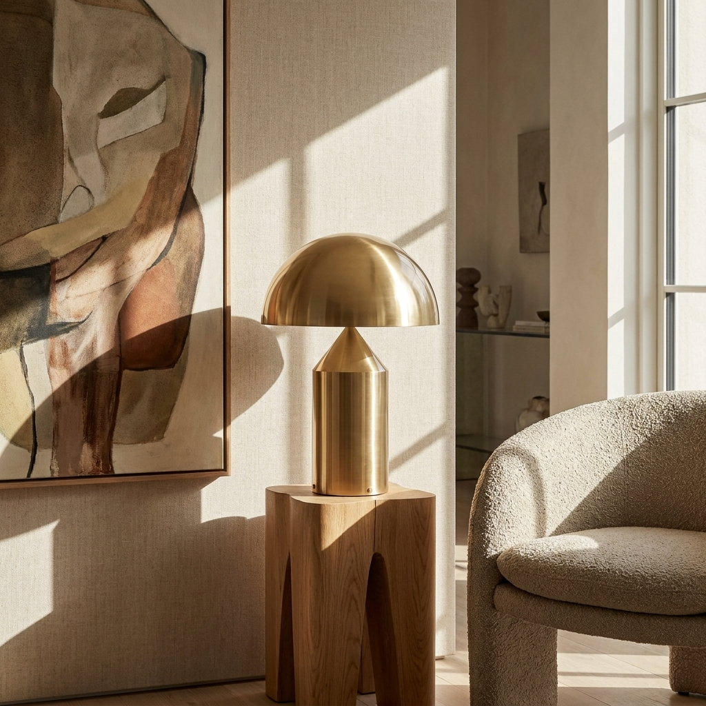 Nordic Luminous Fungal Essence Table Lamp lifestyle image - Higgsfield lux20v1 - a16