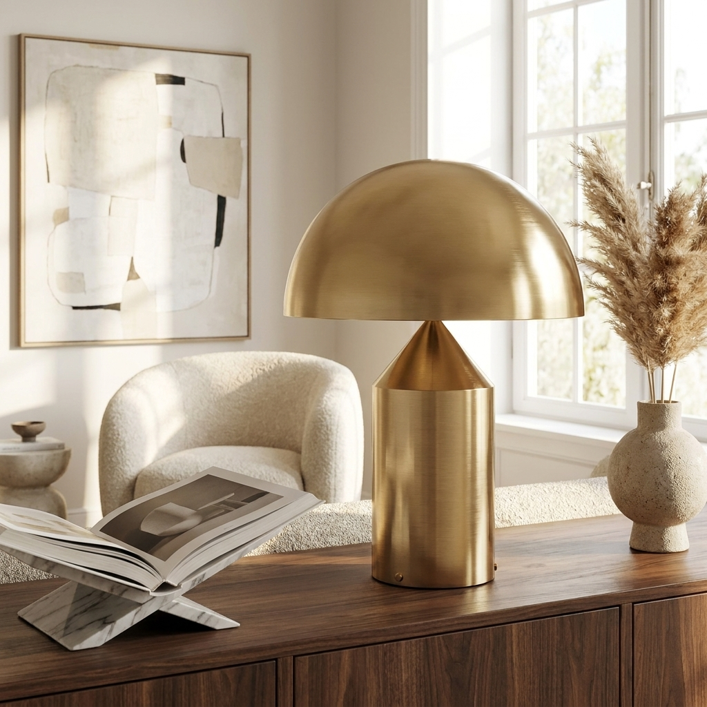 Nordic Luminous Fungal Essence Table Lamp lifestyle image - Higgsfield lux20v1 - a19