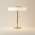 Radiant Tower of Light Minimalist Metal Table Lamp lifestyle image - Higgsfield lux20v1 - a1
