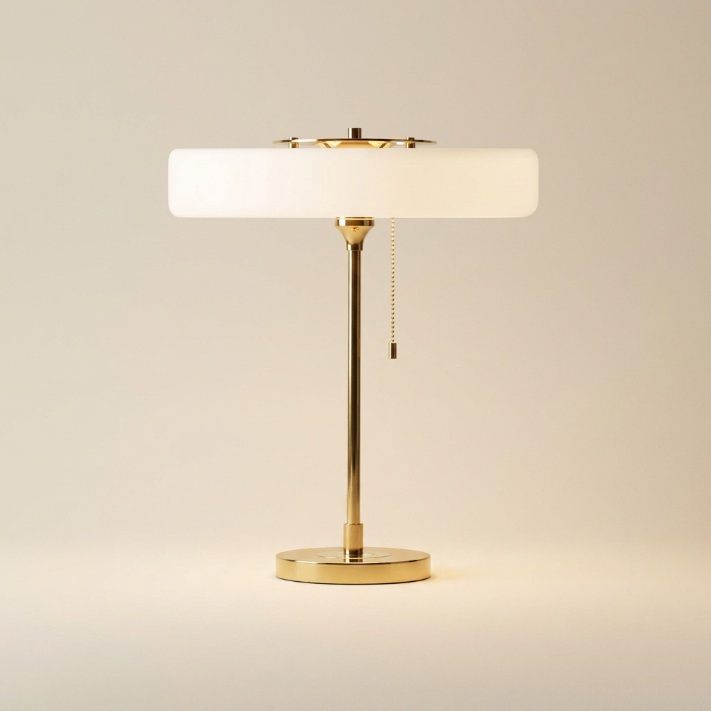 Radiant Tower of Light Minimalist Metal Table Lamp lifestyle image - Higgsfield lux20v1 - a1