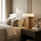 Radiant Tower of Light Minimalist Metal Table Lamp lifestyle image - Higgsfield lux20v1 - a8