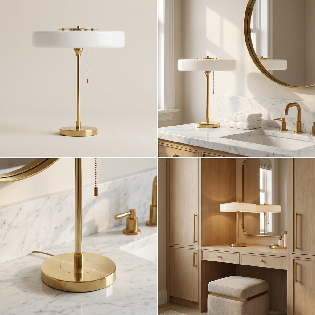 Radiant Tower of Light Minimalist Metal Table Lamp lifestyle image - Higgsfield lux20v1 - a12