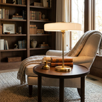Radiant Tower of Light Minimalist Metal Table Lamp lifestyle image - Higgsfield lux20v1 - a13