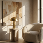 The Enchanted Amanita Wireless Table Lamp lifestyle image - Higgsfield lux20v1 - a16