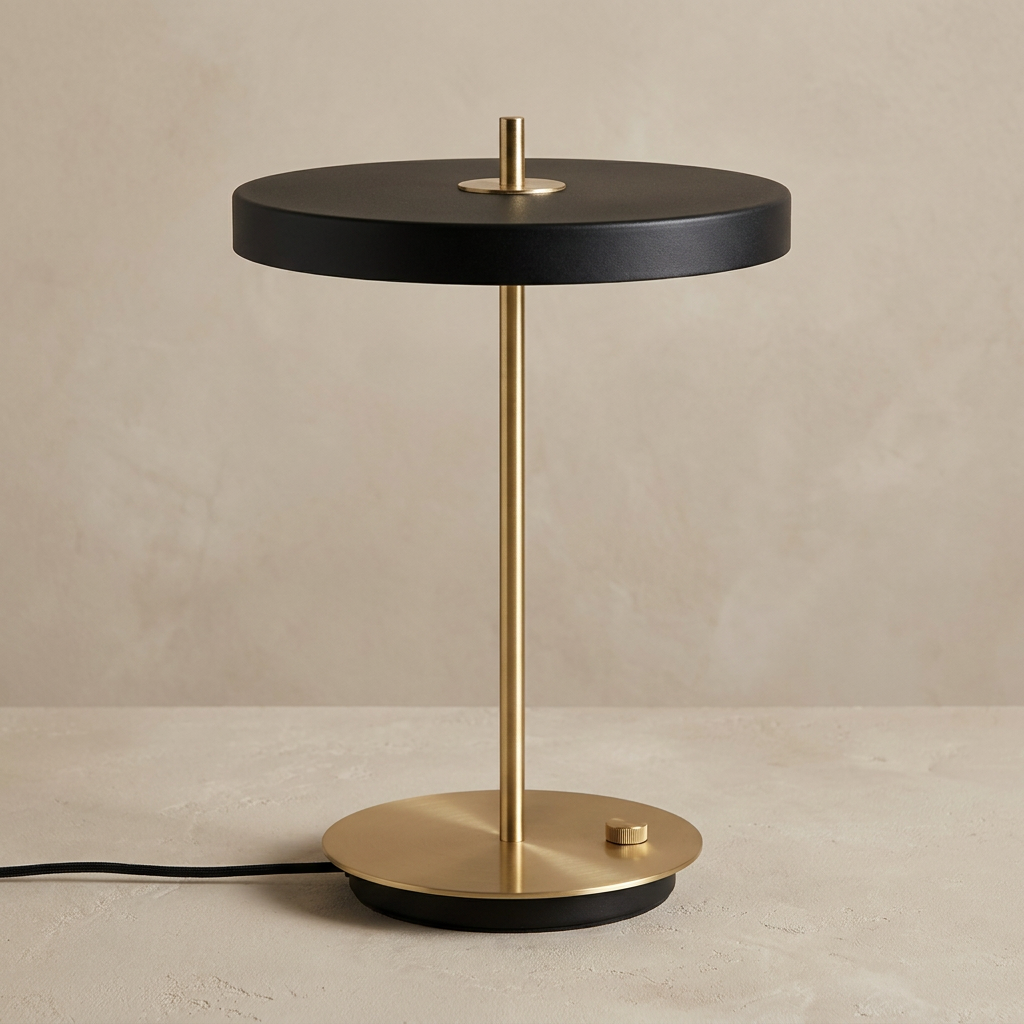 Golden Ray Elegance Wireless Table Lamp lifestyle image - Higgsfield lux20v1 - a2
