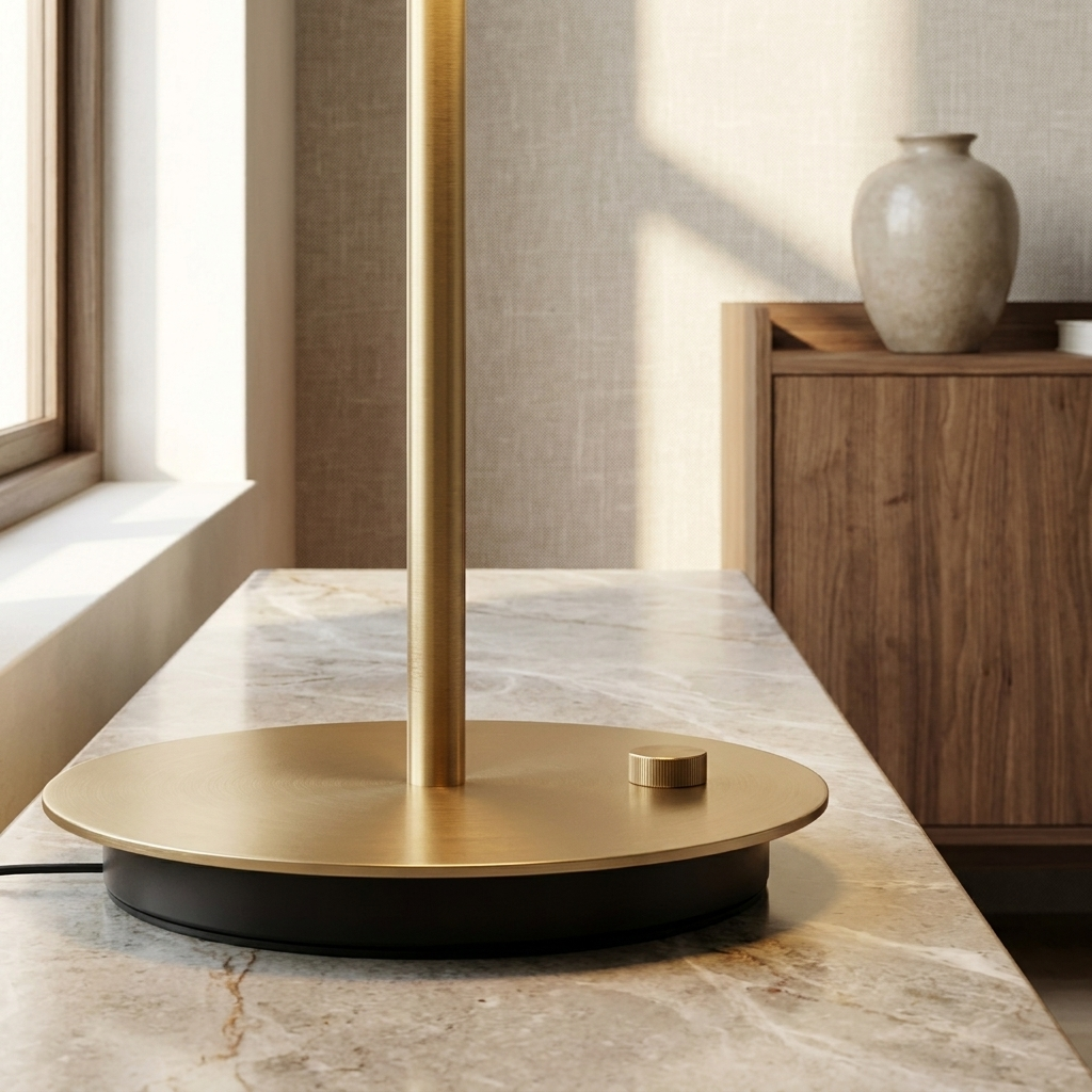 Golden Ray Elegance Wireless Table Lamp lifestyle image - Higgsfield lux20v1 - a4